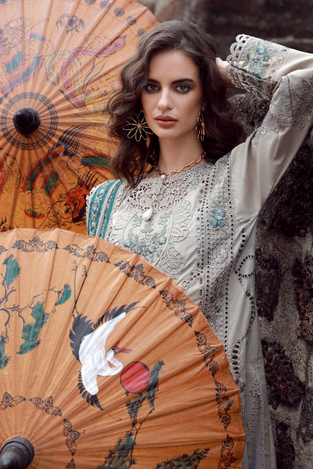 Grey Dusk Farshi Shalwar With Short Shirt